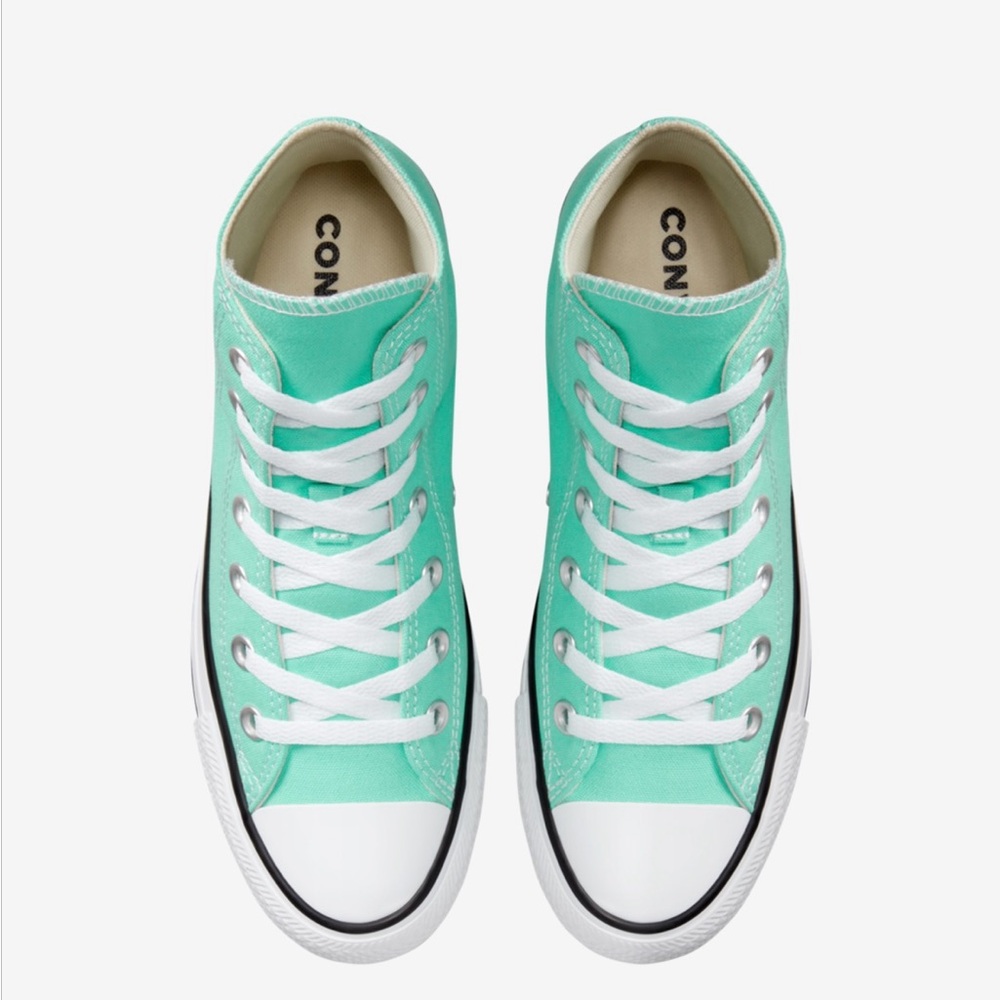Converse Chuck Taylor All Star High Cyber Teal Women/Men Skate Shoes A03796F - Picture 4 of 5